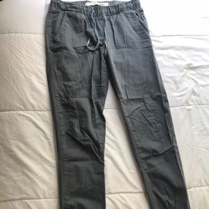 Slate Grey Cuffed Chino Pants